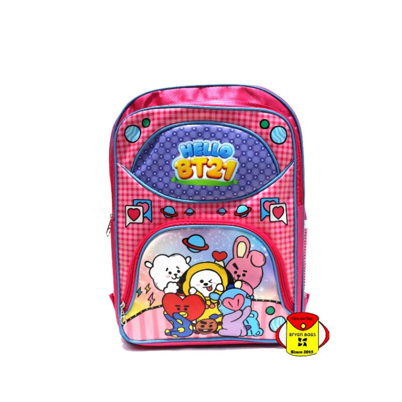 tas ransel anak sekolah SD Bt21 BTS