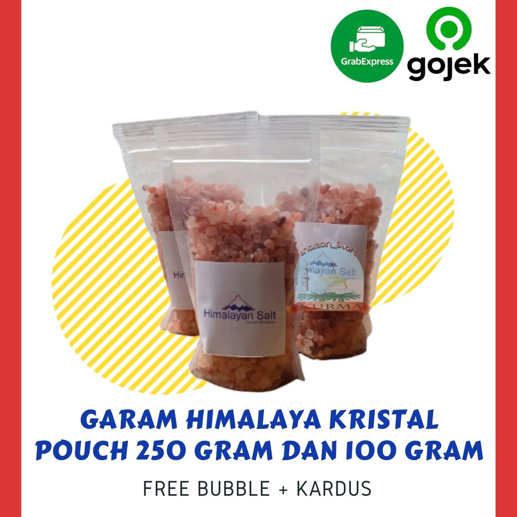 

Garam Himalaya 100 Gram Kristal Pouch / Garem Himalayan Salt / Garam Kasar