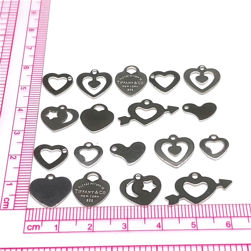 20 Pcs Gantungan Bahan Stainless steel Charms