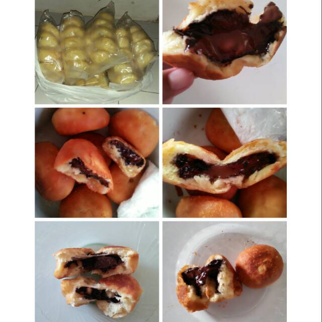 

Roti goreng / bolem rasa coklat