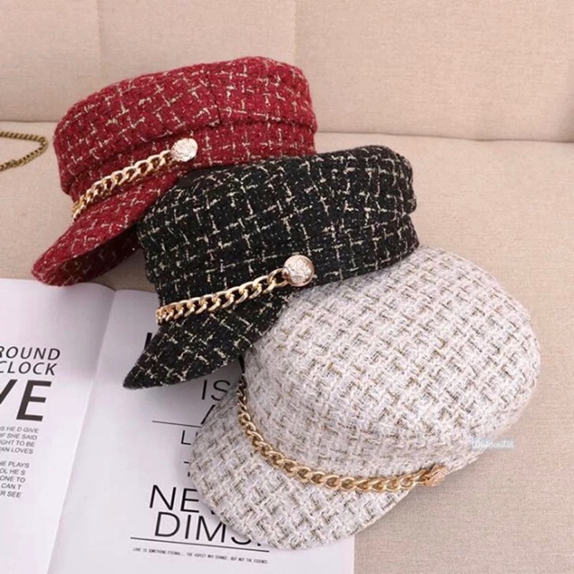 READY INDONESIA Beret Hat Winter women topi beret military Korea wanita cewek fashion import