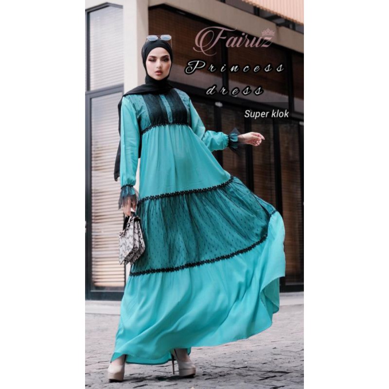 Daster Arab FAIRUZ PRINCESS Dress Rayon Maxi Gamis Tille