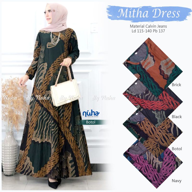 DRESS MUSLIM JUMBO MITHA CALVIN JEANS LD 115