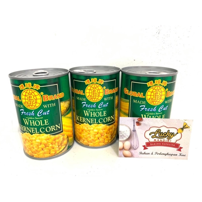 

Jagung Kaleng Global / Global Brand Fresh Cut Whole Kernel Corn 425gr