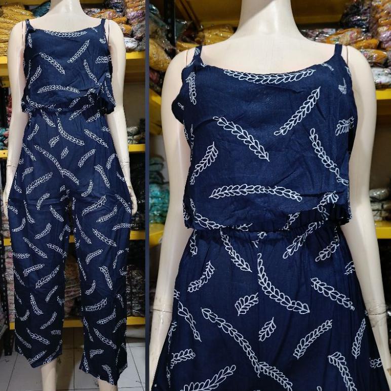 Jumpsuit Kipir Panjang Bali Motif Bunga