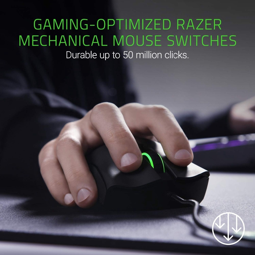 Razer DeathAdder Elite Mouse Gaming Kabel 16,000 DPI Dengan 7 Tombol Programmable