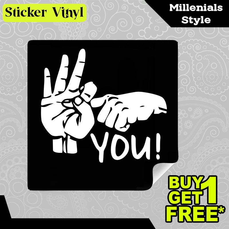 

Stiker Sticker Fak You Gambar Unik dan Menarik Aesthetic Bahan Vinyl Satuan Anti Air