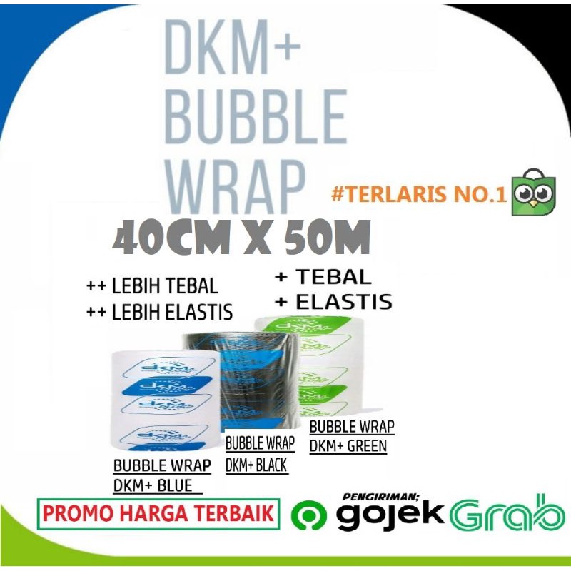 

BUBBLE WRAP ROLL BENING BABEL TEBAL WARP PUTIH EKONOMIS HITAM 40CM X 50M