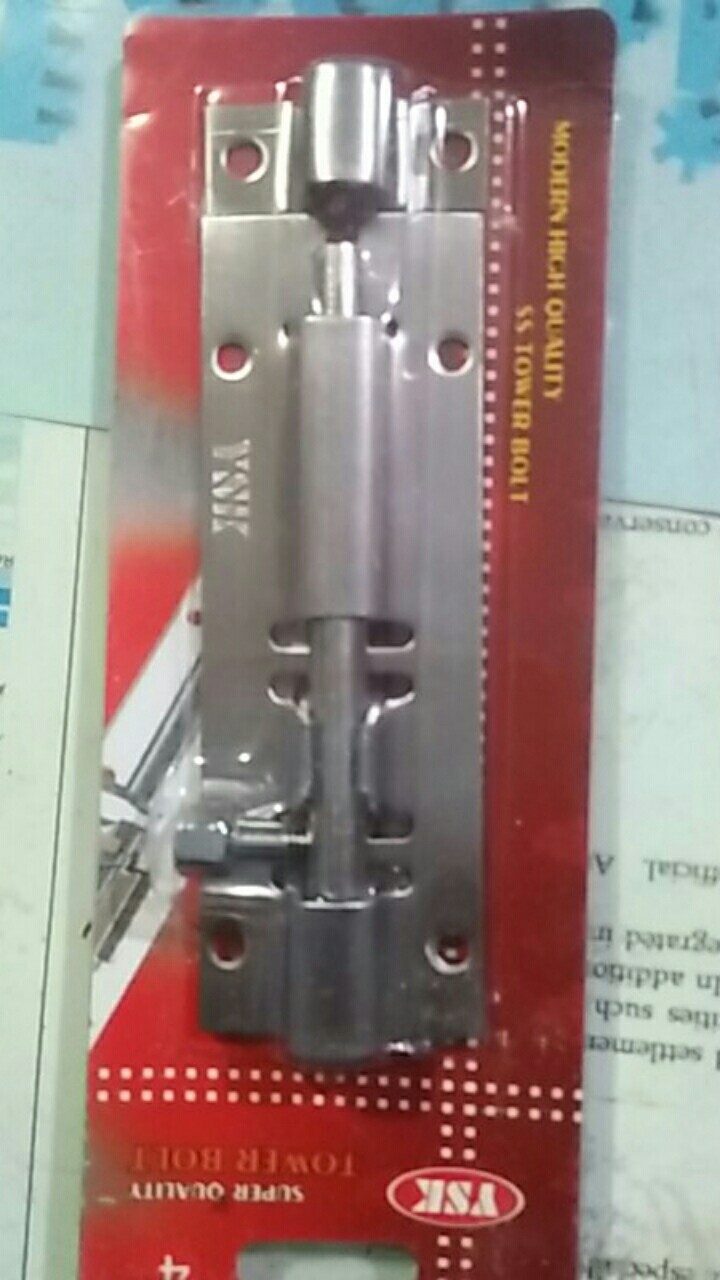 Grendel Slot Pengunci Pintu Jendela Stainless Stenlis 4 Inch