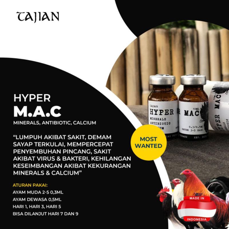 Obat ayam Lumpuh Hyper MAC Tajian - seperti A100