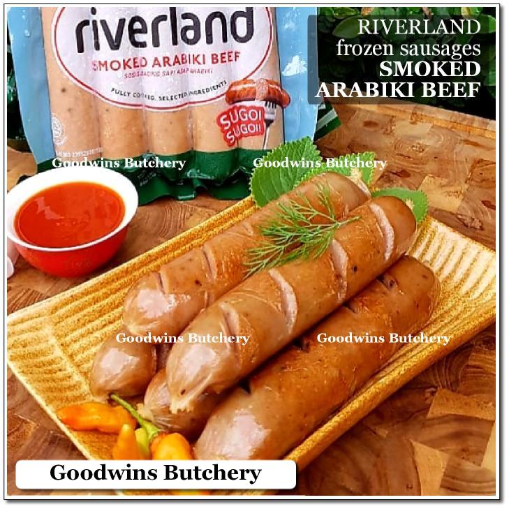

BEEF SMOKED ARABIKI SAUSAGES sausage frozen 5" 13cm RIVERLAND 360g 5pcs sosis daging sapi