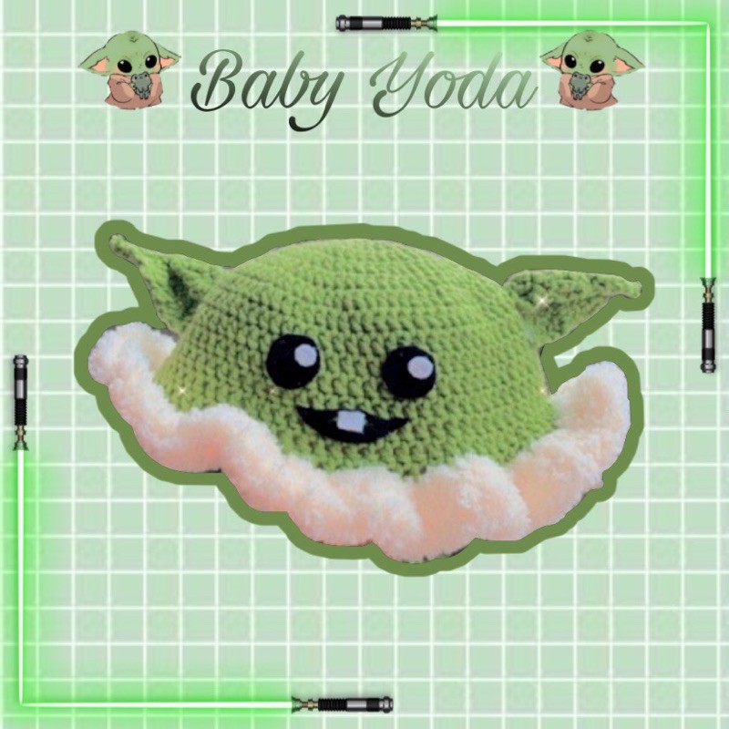 (free anting anting) Topi bucket hat baby yoda