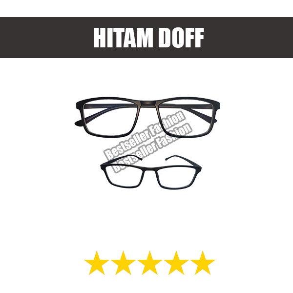 (Bayar di Tempat) Kacamata 100% Anti Blueray Retro Kotak Eyeglasses kacamata unisex kacamata fashion Kacamata Model Korea FREECASE