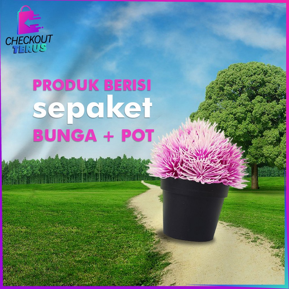 CT C606 C611 Bunga Hias Dekorasi Ruangan Ornamen Tanaman Bunga Bonsai Plastik Tanaman Hias Artificial Flower Bunga Artificial Dekorasi