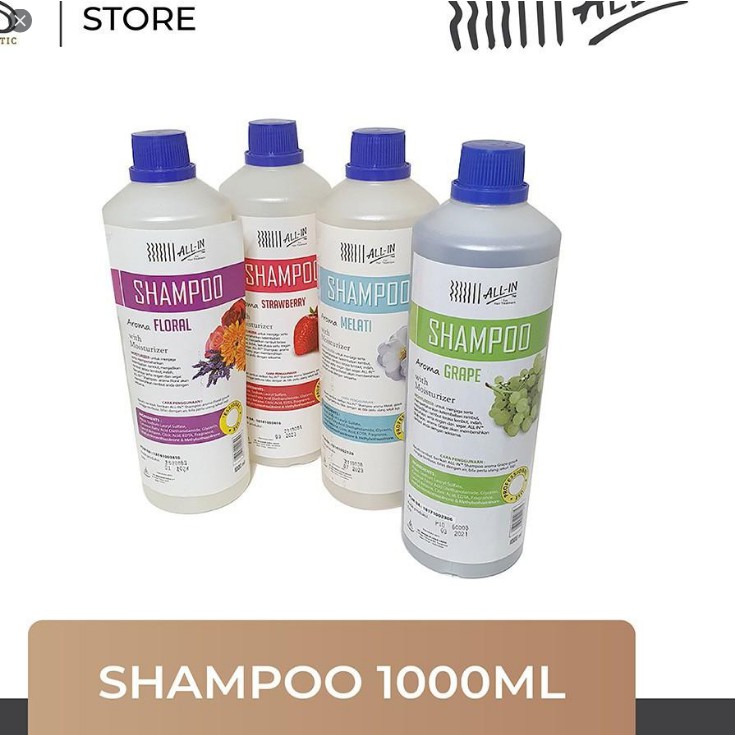 ALL IN SHAMPOO 1000ML/ SHAMPOO TERMURAH/ SHAMPOO ALL IN/ ORIGINAL 100%
