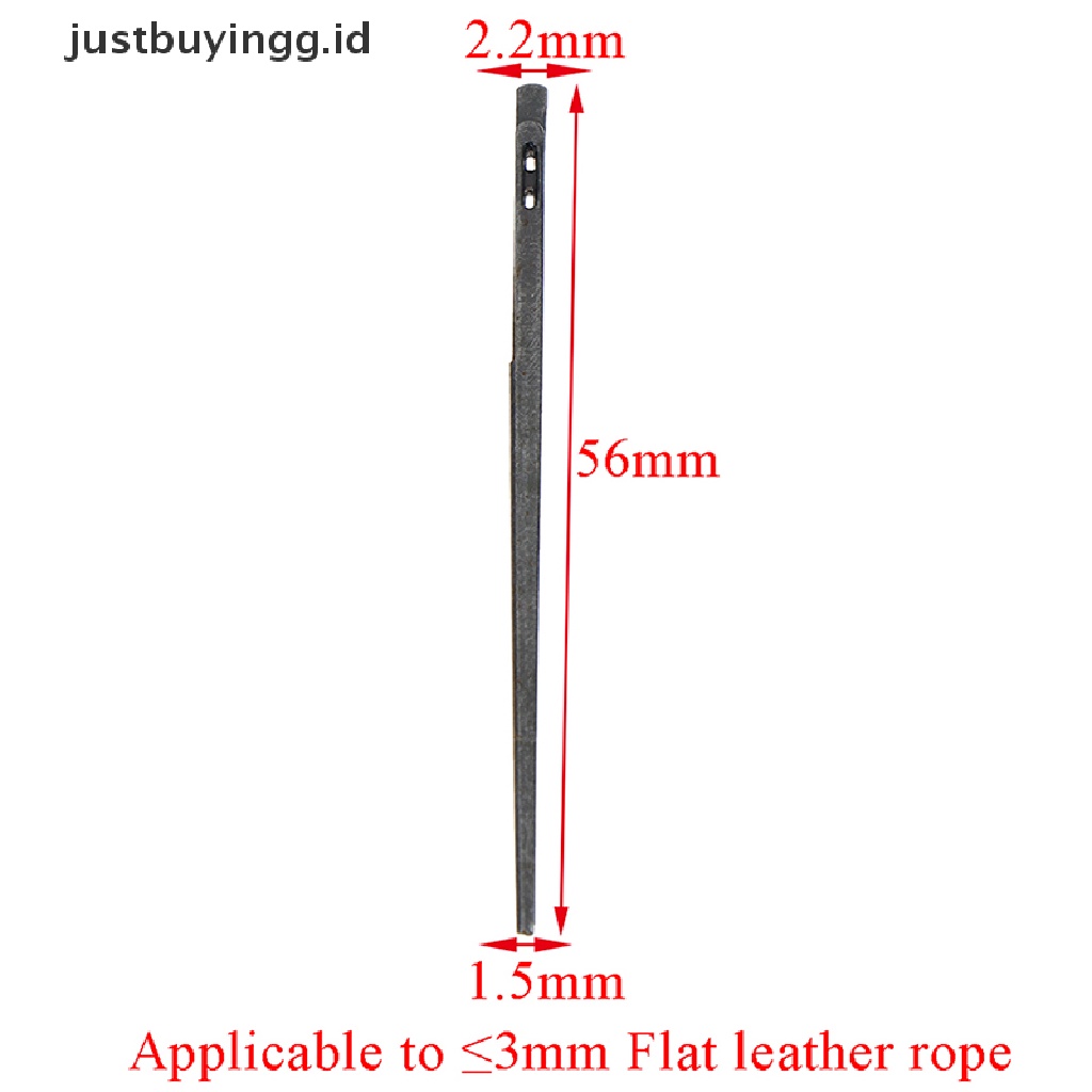 1 Pc Jarum Rajut Lubang Ganda Untuk Kerajinan Kulit
