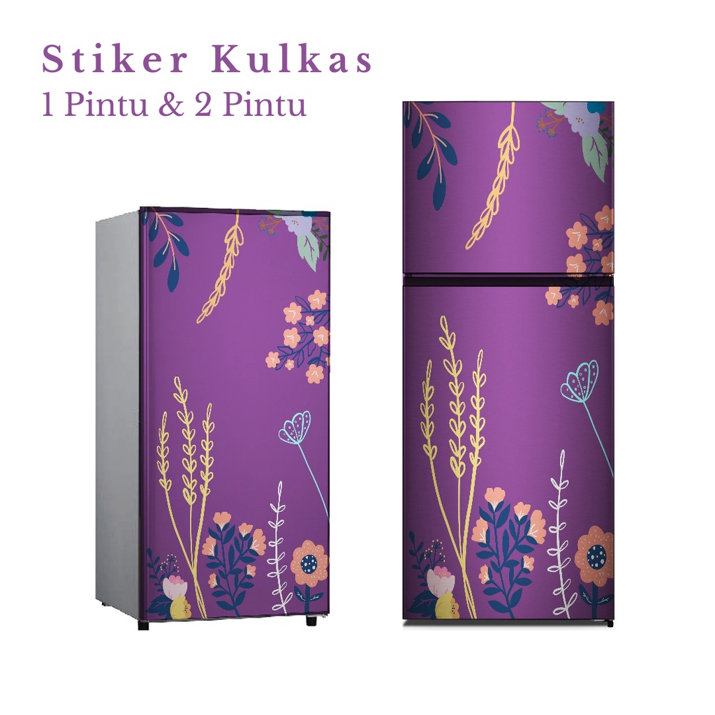 Stiker Kulkas 1 Pintu dan 2 Pintu motif Minimalist kode MT-64 - FX