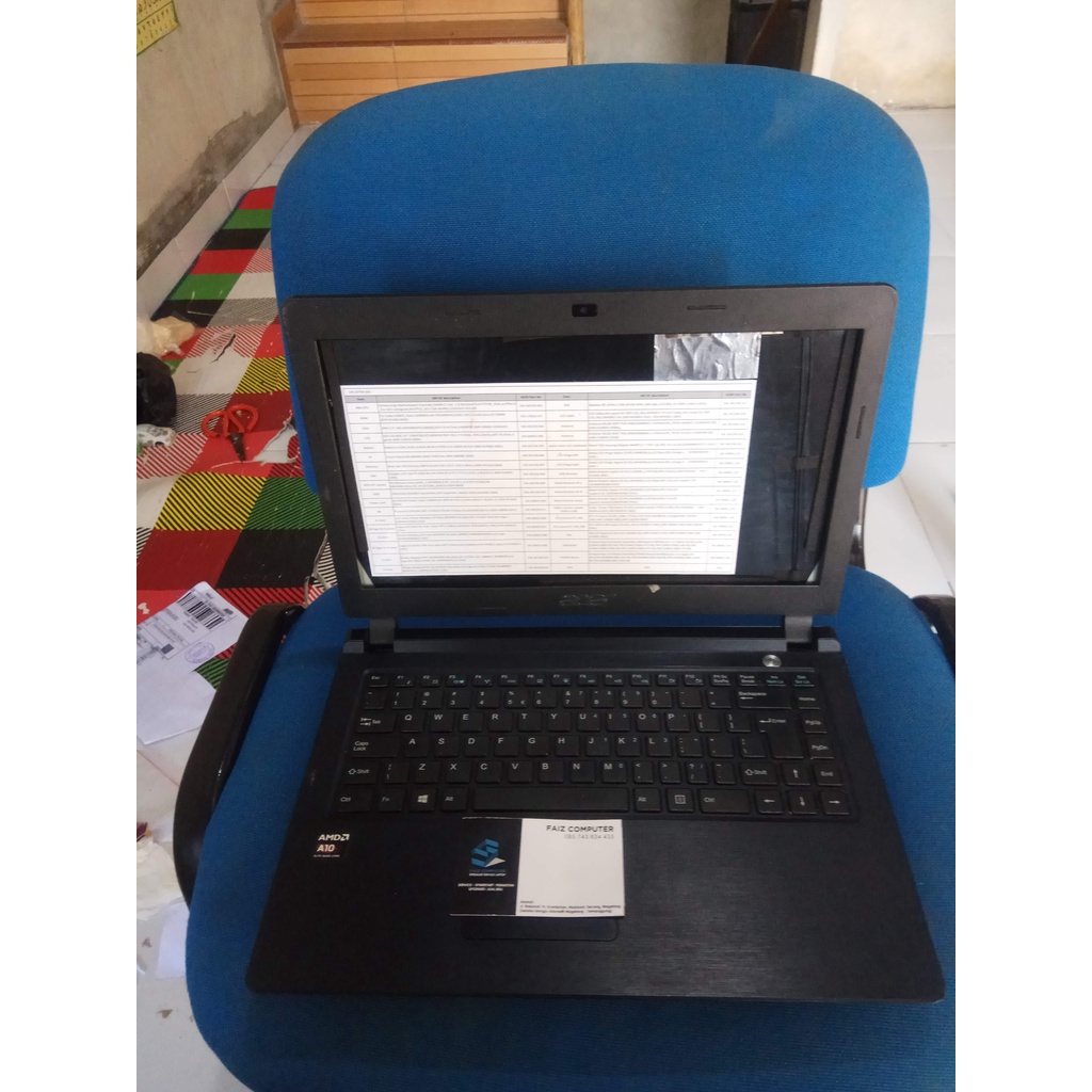 CASING CASE ACER Z3-451 AMD 10 LIHAT LETAK TOMBOL POWERNYA