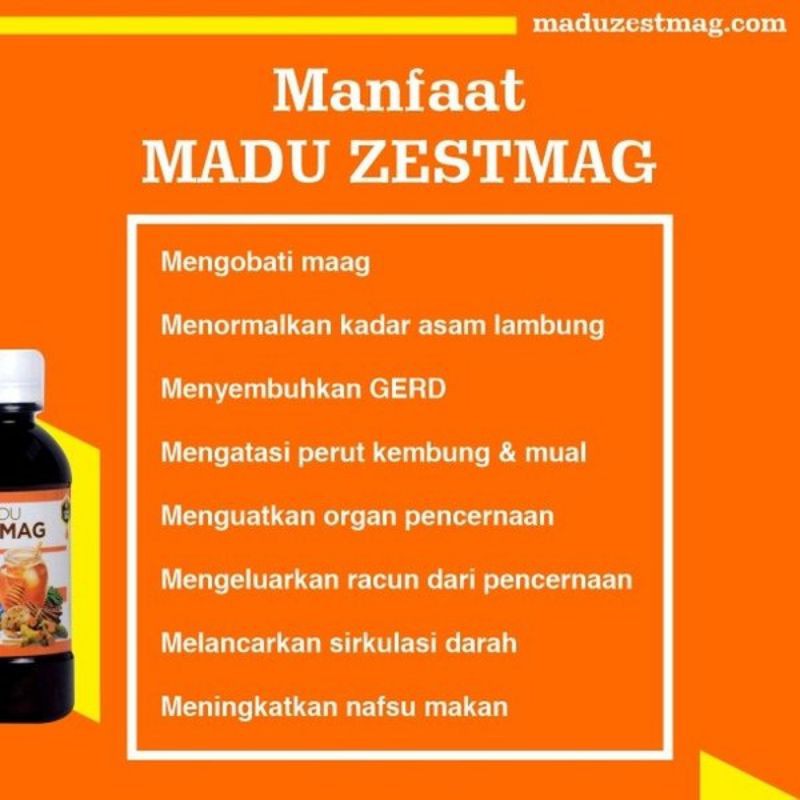 Madu Zestmag Madu Herbal Lambung Untuk maag Gerd dan Kesehatan-3