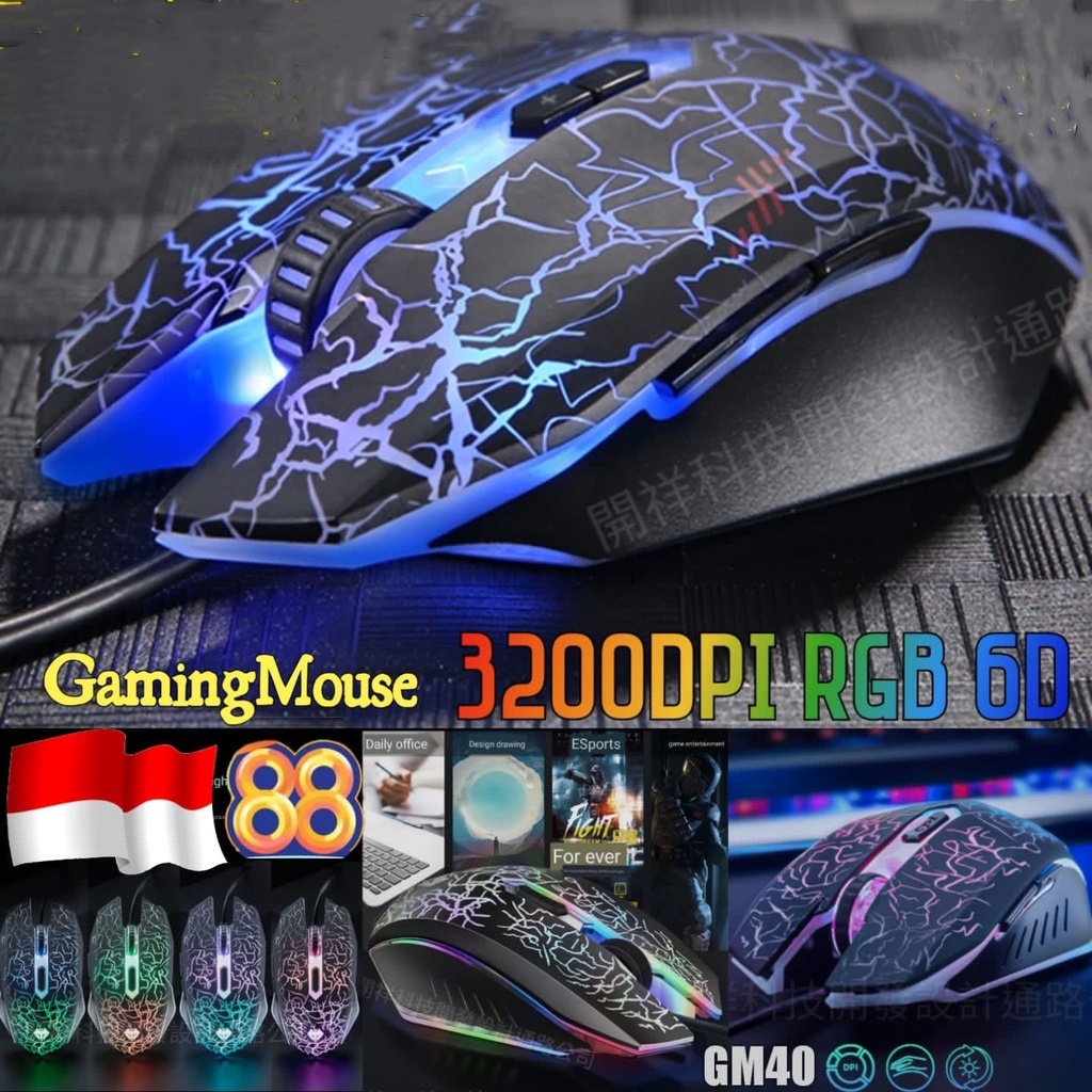 Berbagai Varian Mouse Gaming RGB / Office / Laptop X1 / X5 / M401