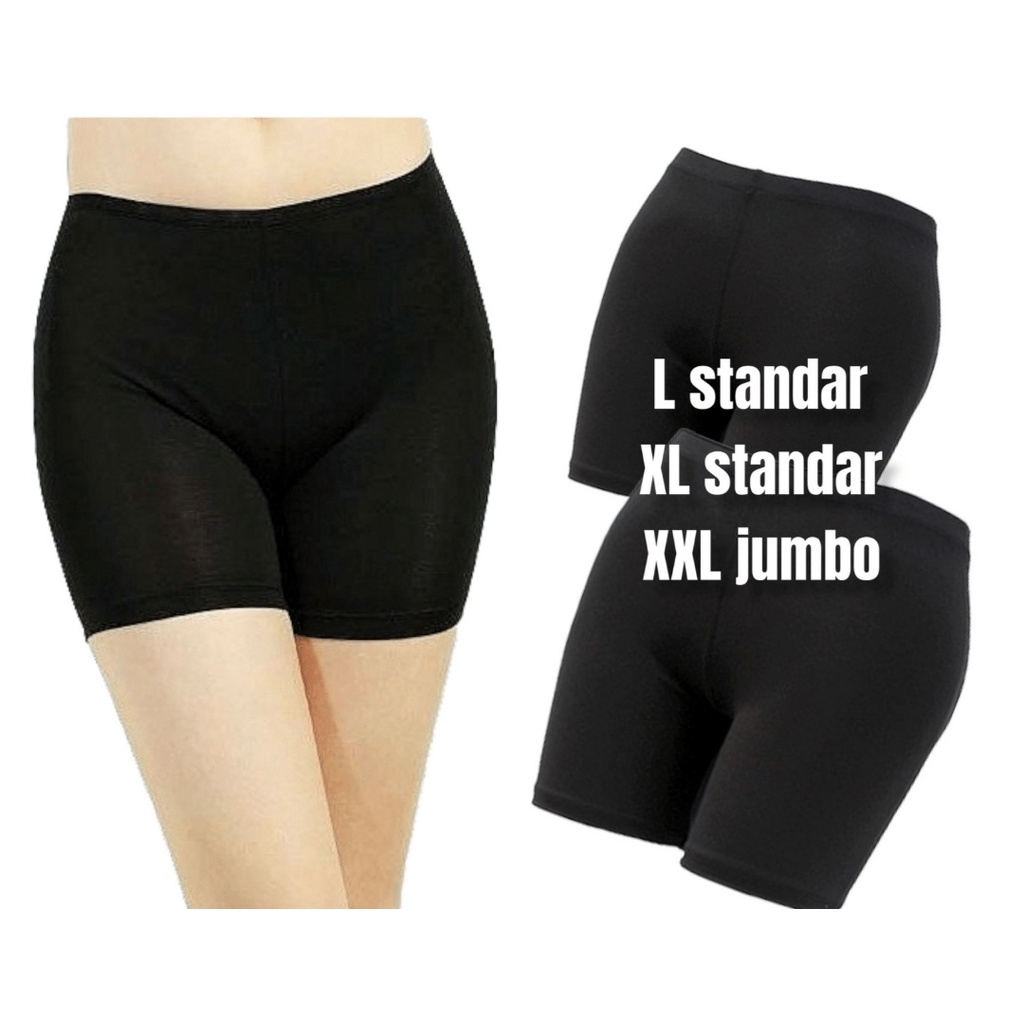 Short Pants Celana Legging Pendek dewasa//Celana Stretch//Celana Dalam L standar XL standar XXL jumbo