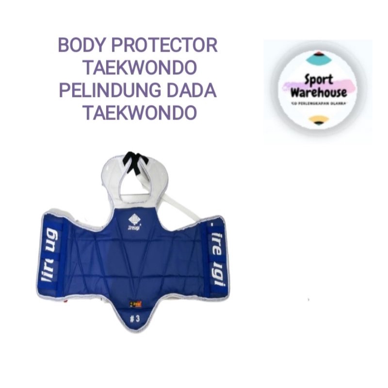 Body Protector Jireugi / Pelindung Dada Taekwondo / Hugo / Perlengkapan Beladiri