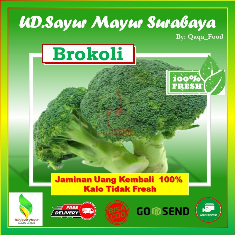 

sayur Brokoli segar fresh sayuran segar fresh murah 500 Gram - UD024