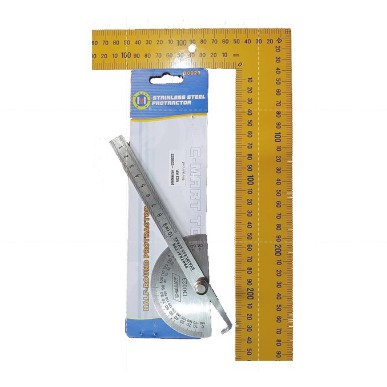 

Penggaris Protractor Stainless Busur Derajat 10 cm half Round CMART