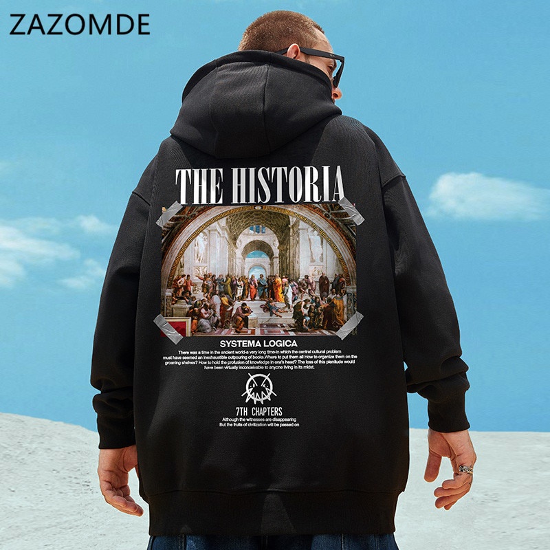 Sweeter Hoodie Hitam Oversize Pria Hody Laki Laki Hoddy Keren Cowok Hudy Cowo Distro