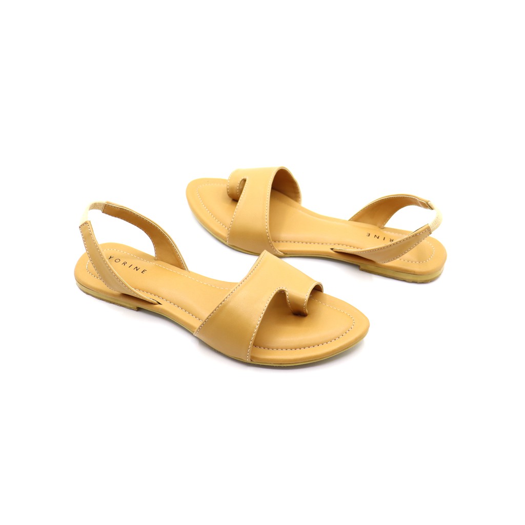 sbm_store - Yorine Sandal Wanita Flat Sandal Jepit Jempol Tali Belakang