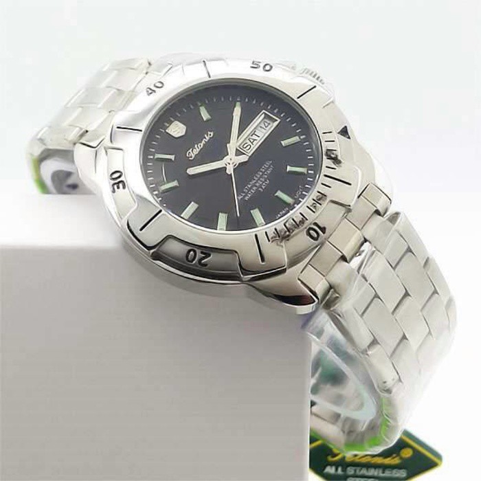 Jual Jam Tangan Murah / TETONIS tgl hari t5087g silverhitam