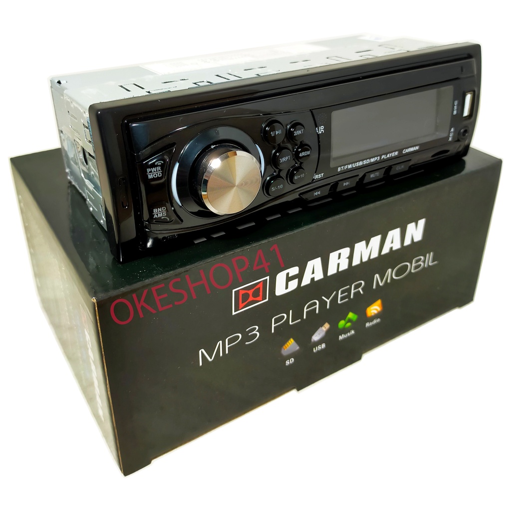 CARMAN Tape Audio Mobil Multifungsi Bluetooth USB MP3 FM Radio