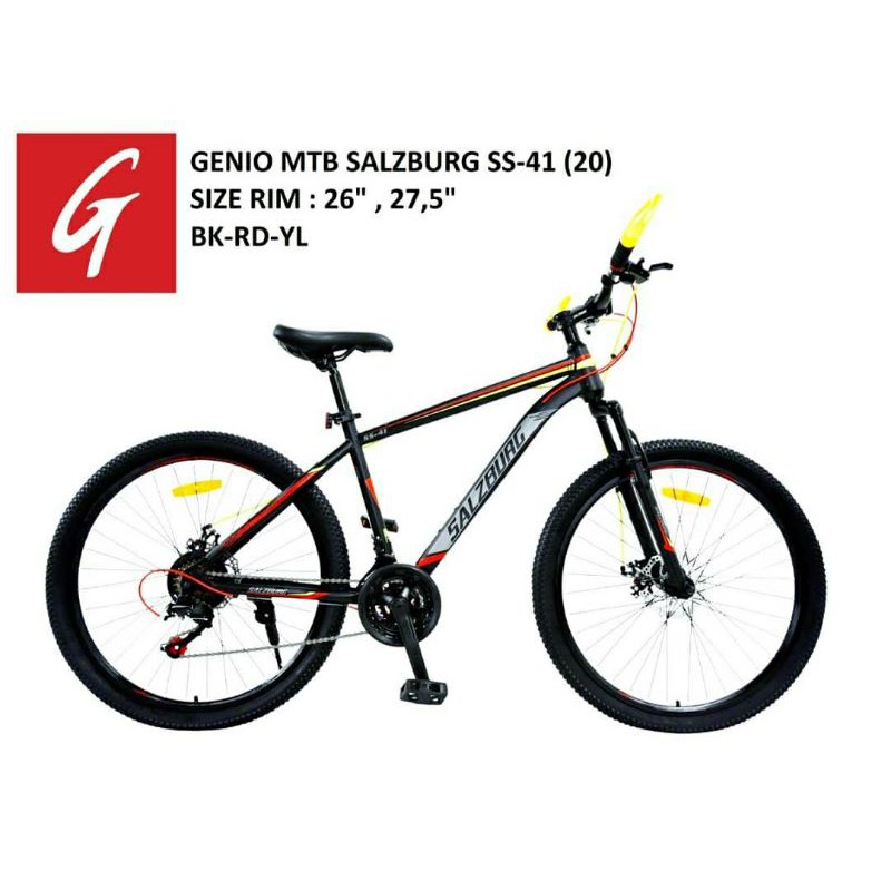 Sepeda MTB 27.5 inch Merk Genio Salzburg SS-41