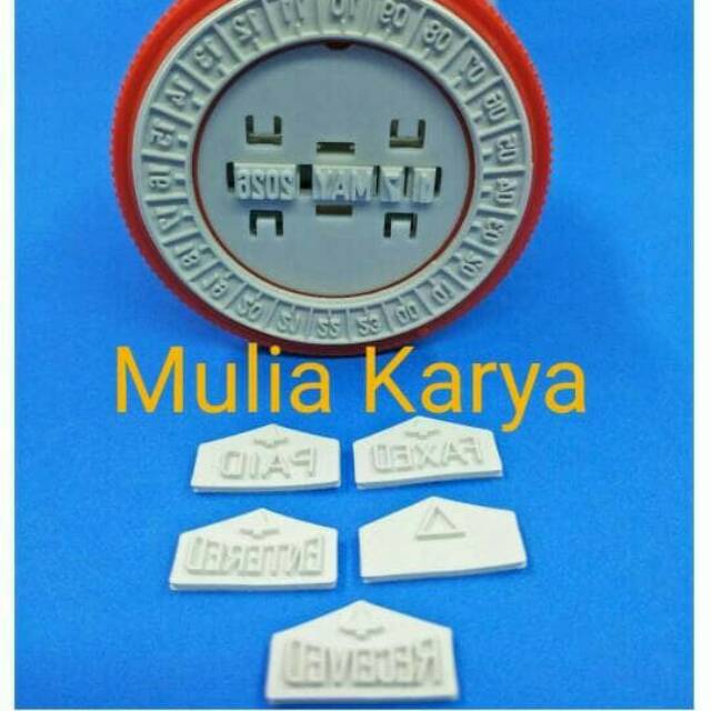 

Stempel tanggal trodat dengan tulisan