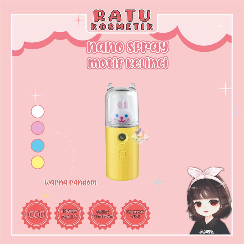 ❤ RATU ❤ Nano Spray Mini Portable | Pelembab Wajah | Mist Sprayer | USB Semprotan Perawatan Wajah Murah