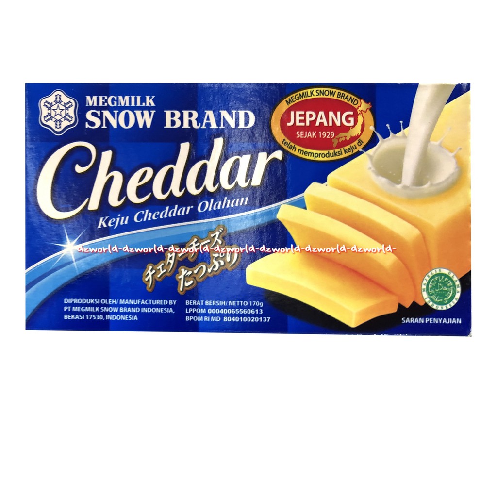 Megmilk Snow Brand Cheddar Keju Cheddar Olahan 170gr Keju Jepang