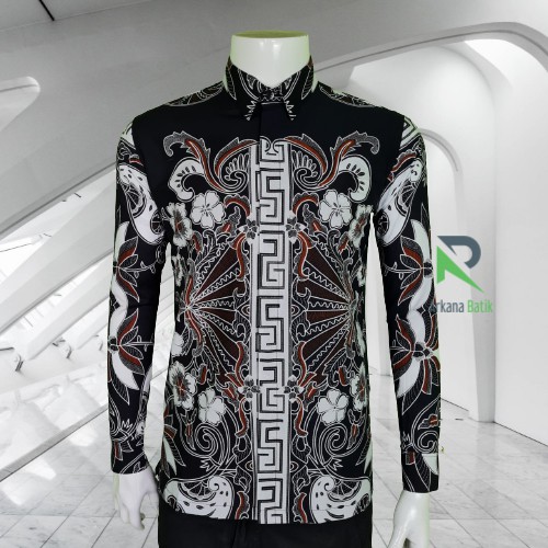 BATIK SLIMFIT Arkana ETHNIC Special Premium Kemeja Baju Pria Lengan Panjang Elegan Slimfit