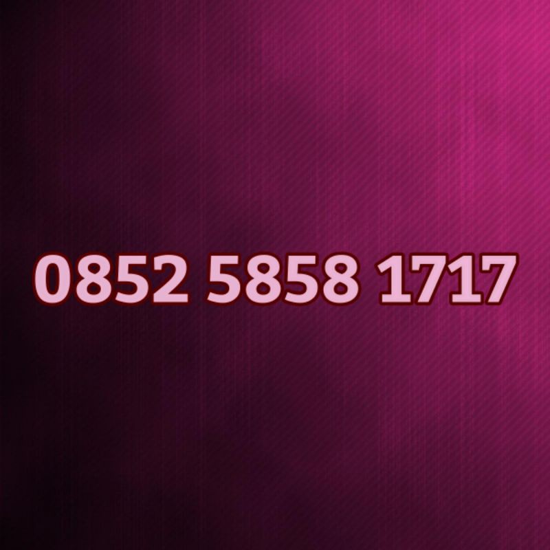 Kartu Perdana Nomor Cantik Telkomsel As Rapi dan Mewah 0852 5858 1717