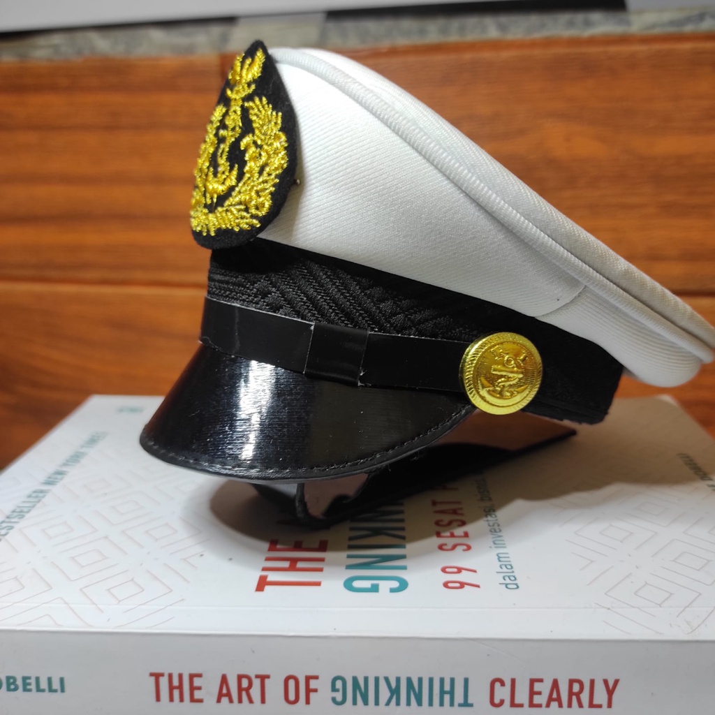 Miniatur + Penyangga TNI AL ANGKATAN LAUT BINTARA TAMTAMA Topi Mini Topi Kecil Pajangan