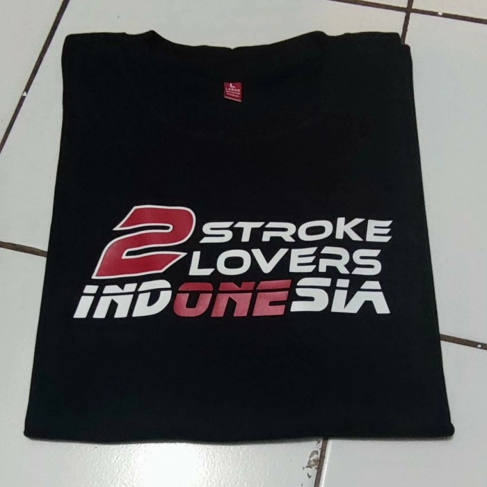 KAOS 2 STROKE LOVERS INDONESIA 2 TAK / TSHIRT PRIA TERLARIS COD MURAH