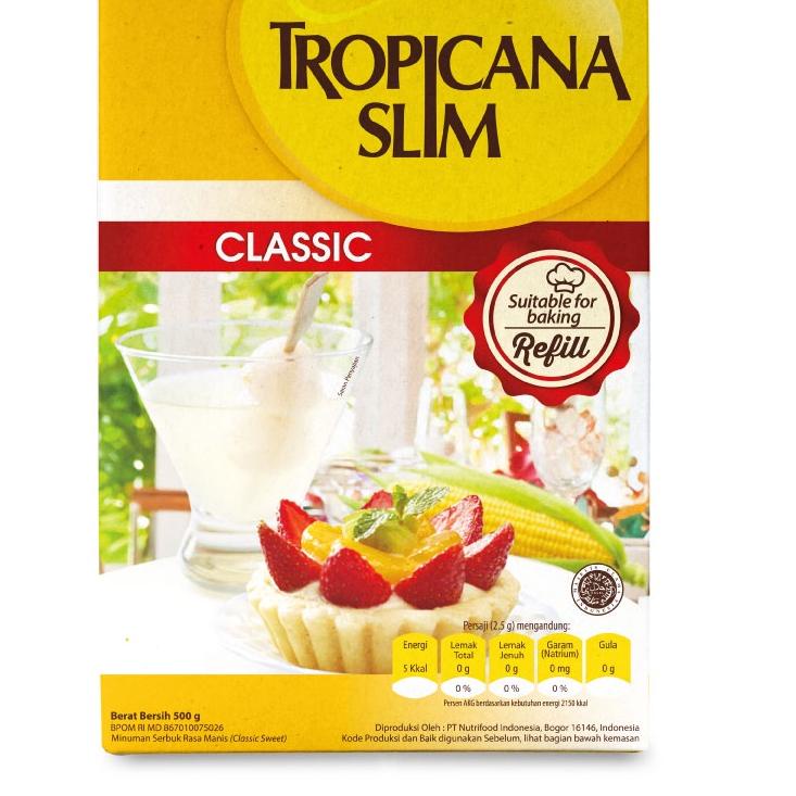 

✓ Tropicana Slim Sweetener Classic Refill 500gr - Pemanis untuk Bantu Batasi Gula Hot Sale