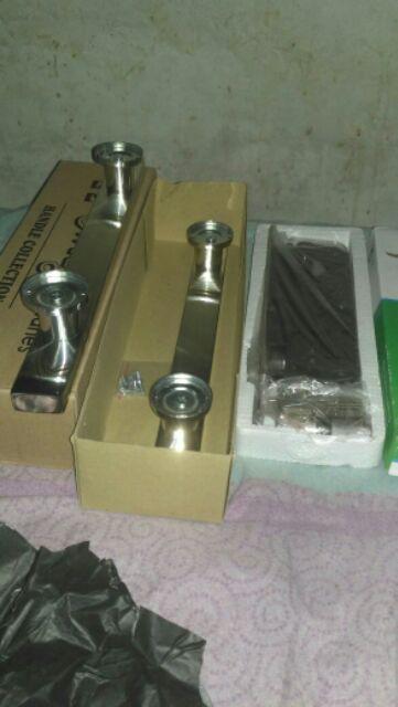 Handle Pintu Minimalis Stainless 1set+kunci