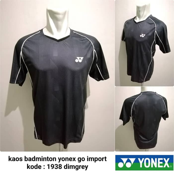Baju badminton yonex jersey kaos badminton Yonex 1938 DIMGREY import