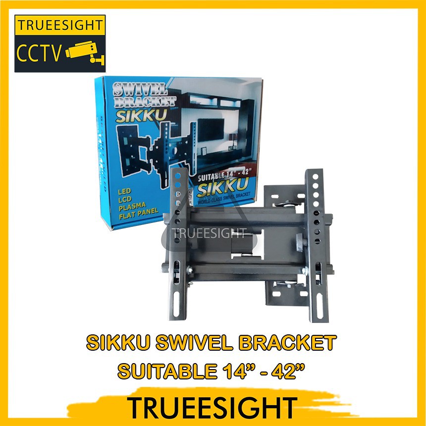 BREKET TV - BRACKET SWIVEL SUITABLE 14” - 42” MERK SIKKU