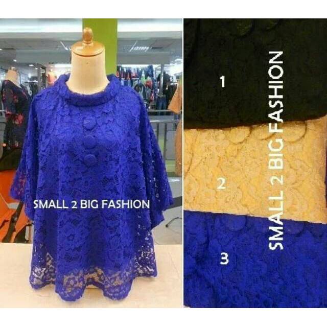Atasan wanita bigsize / baju wanita jumbo / kebaya jumbo / kebaya brukat XL XXL 3L / blus brokat big