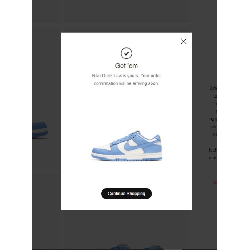 Nike dunk Low UNC / Coast Size 9.5w , 11 w , 12 w