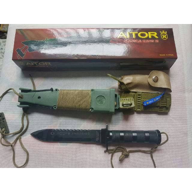 pisau aitor jungle king 2 jk II/ pisau berburu tajam hiking hutan