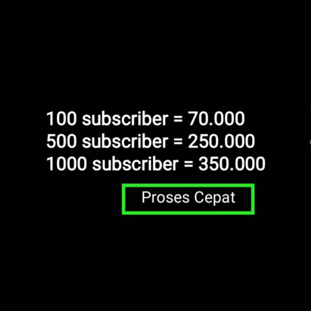 Jasa tambah subscriber youtube