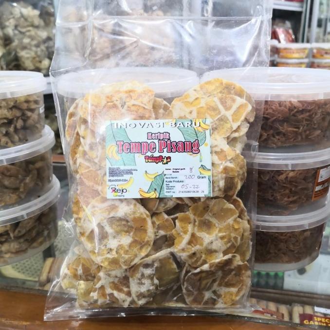 

keripik kripik tempe pisang khusus Gojek atau Grab