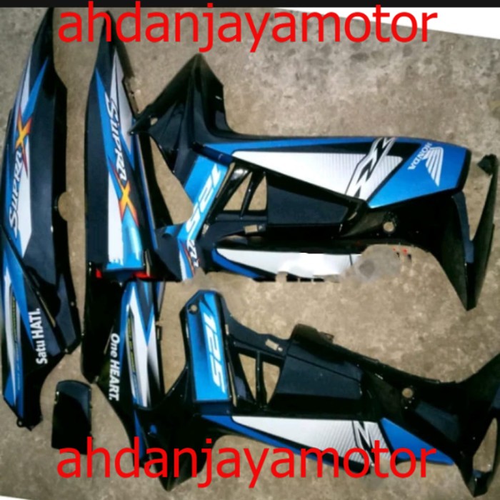 Diskon Paketan cover body belakang+bok aki /cover Sayap+balokan motor honda supra x 125 lama th 2007